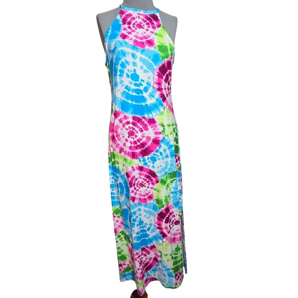 Tie Dye Sleeveless Maxi Dress Size XL